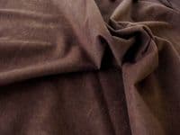 Faux Suede Suedette 100% Polyester Fabric Materia 170g - BROWN